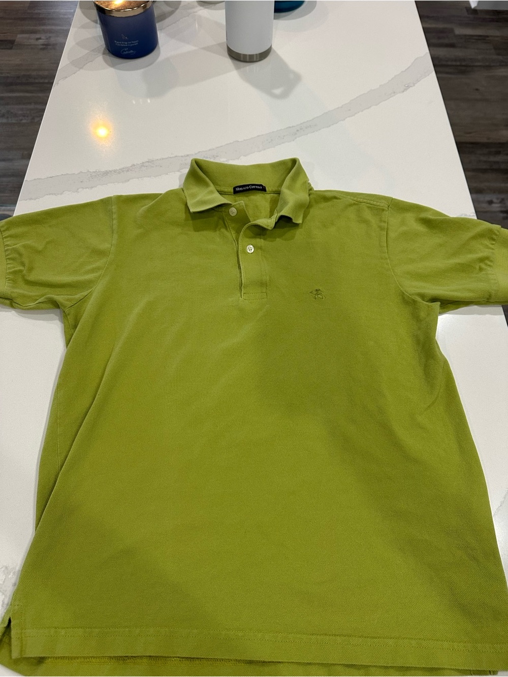 Classic Short-Sleeve Polo in Olive Green